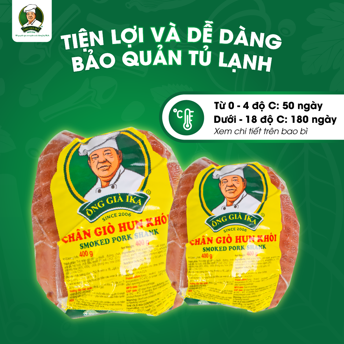 [Chỉ Giao Hà Nội] Chân giò hun khói 400g