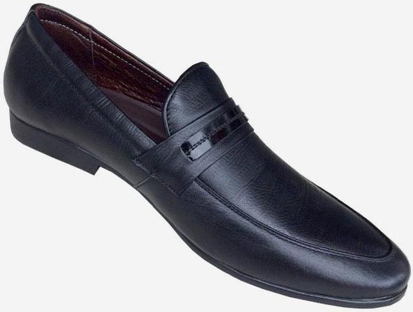 Giày tây nam Trường Hải đen da bò đen đế cao 2.5cm GT112