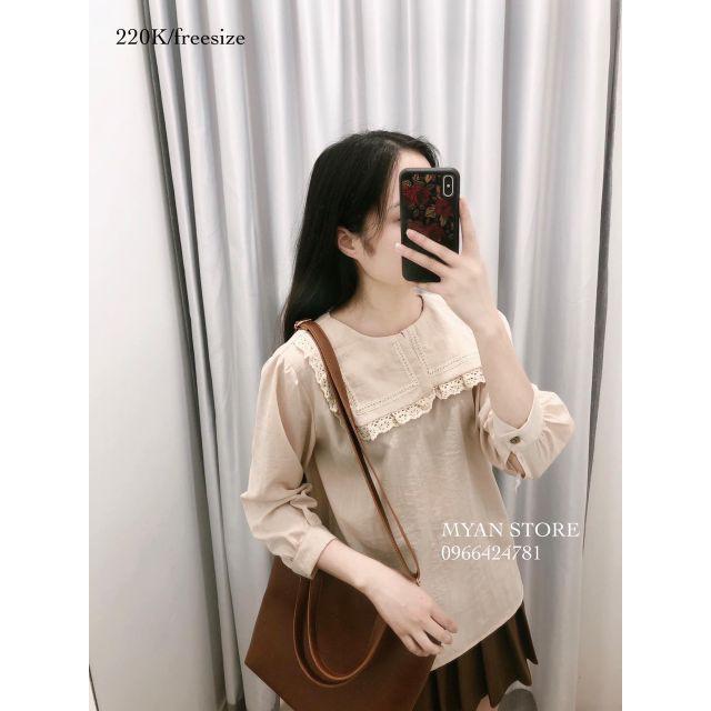 Áo sơ mi kiểu vạt vuông