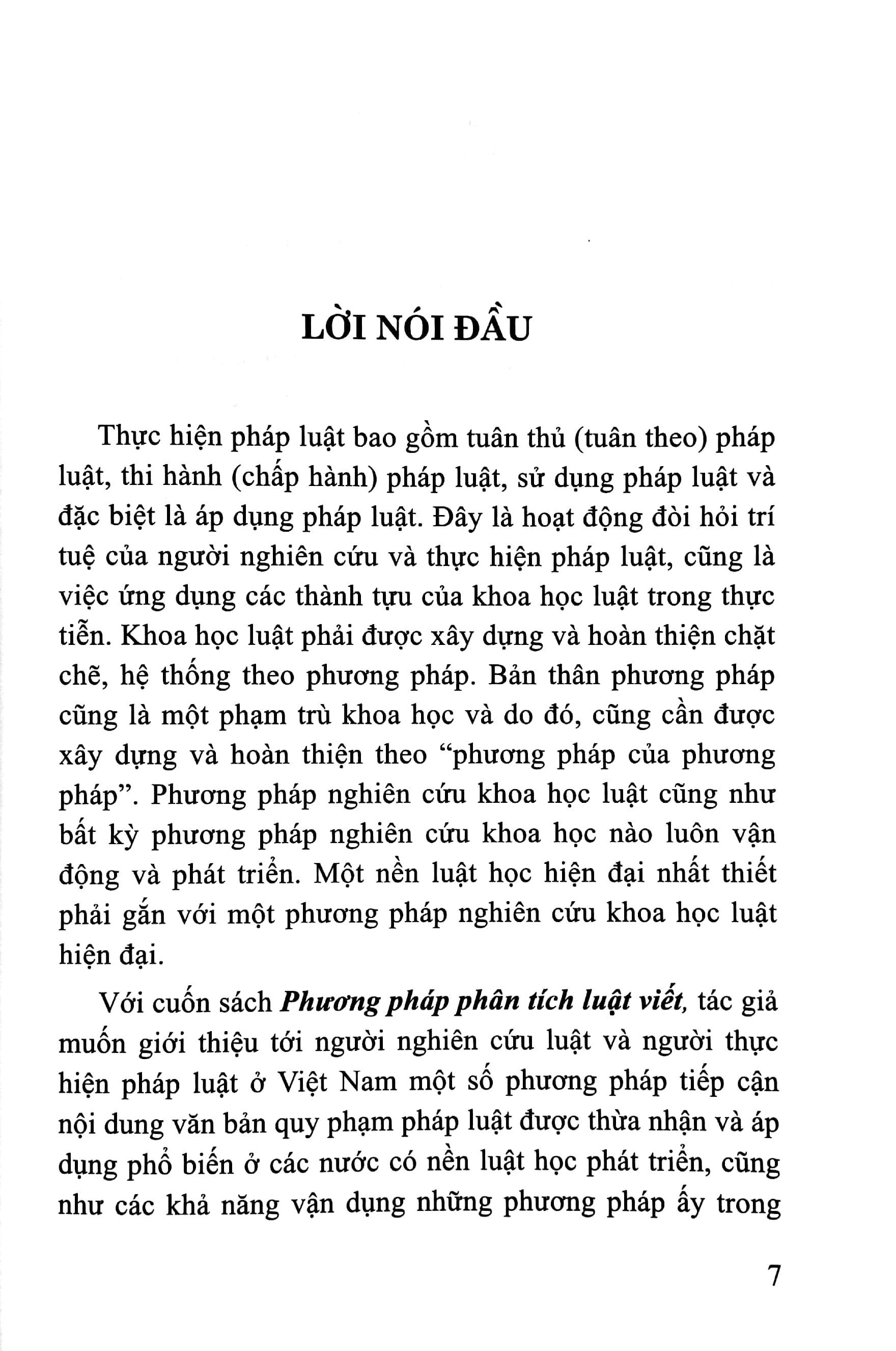 Phương Pháp Phân Tích Luật Viết (Xuất Bản Lần Thứ Tư, Có Sửa Chữa, Bổ Sung)