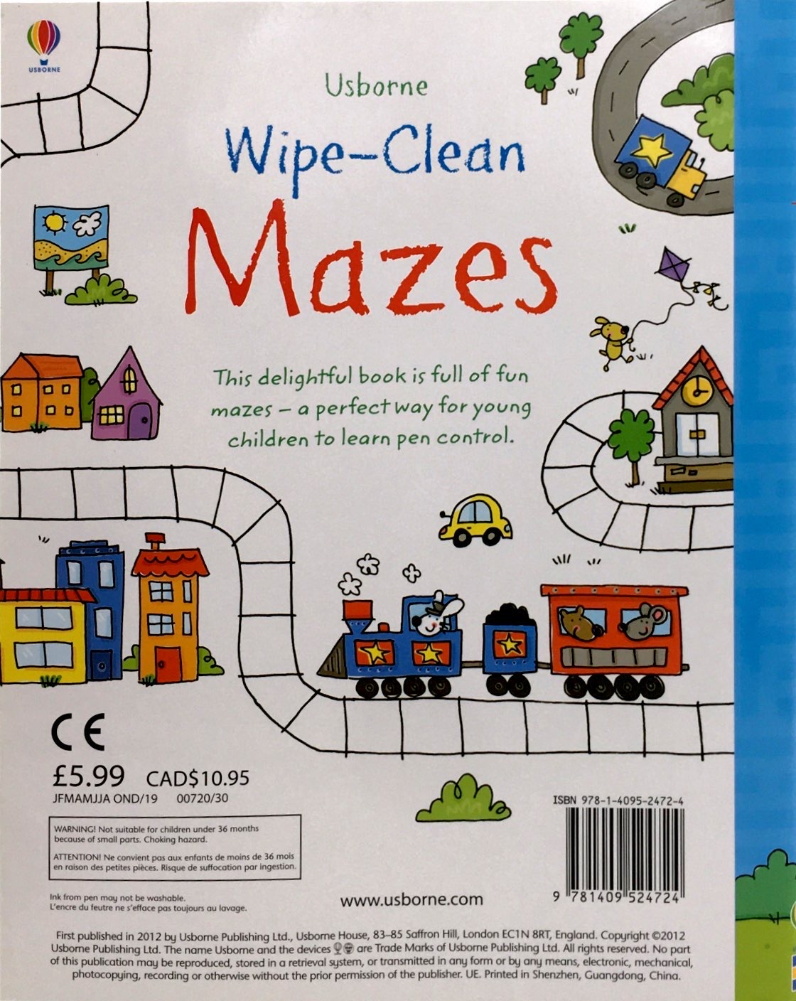 Sách tẩy xóa tiếng Anh: Wipe-Clean: Mazes