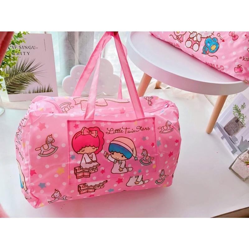 TÚI VẢI DU LỊCH XẾP GỌN HELLO KITTY DOREMON DORAEMON