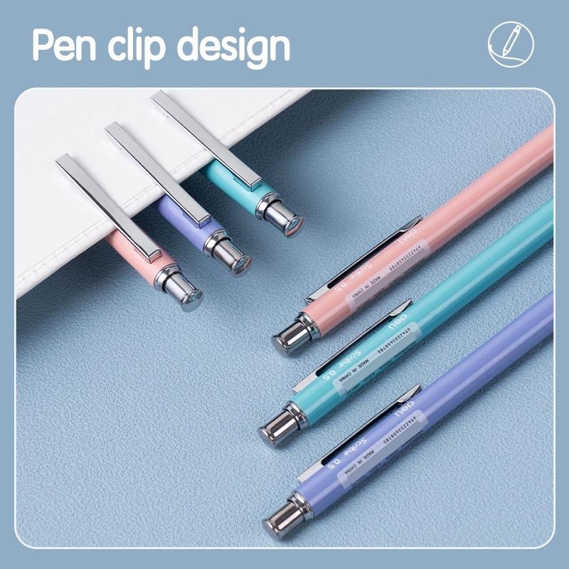 Bút Chì Bấm Kim Loại 0.5 mm - Deli EU501-05 (Màu Thân Bút Giao Ngẫu Nhiên)