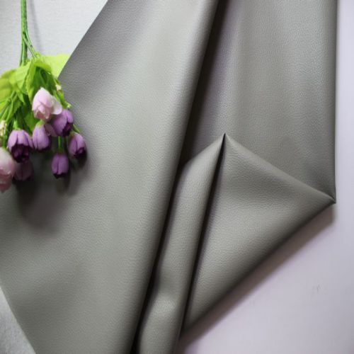 Vải da simili PVC - vải PU - vải giả da làm handmade - khổ 1,4m màu xám