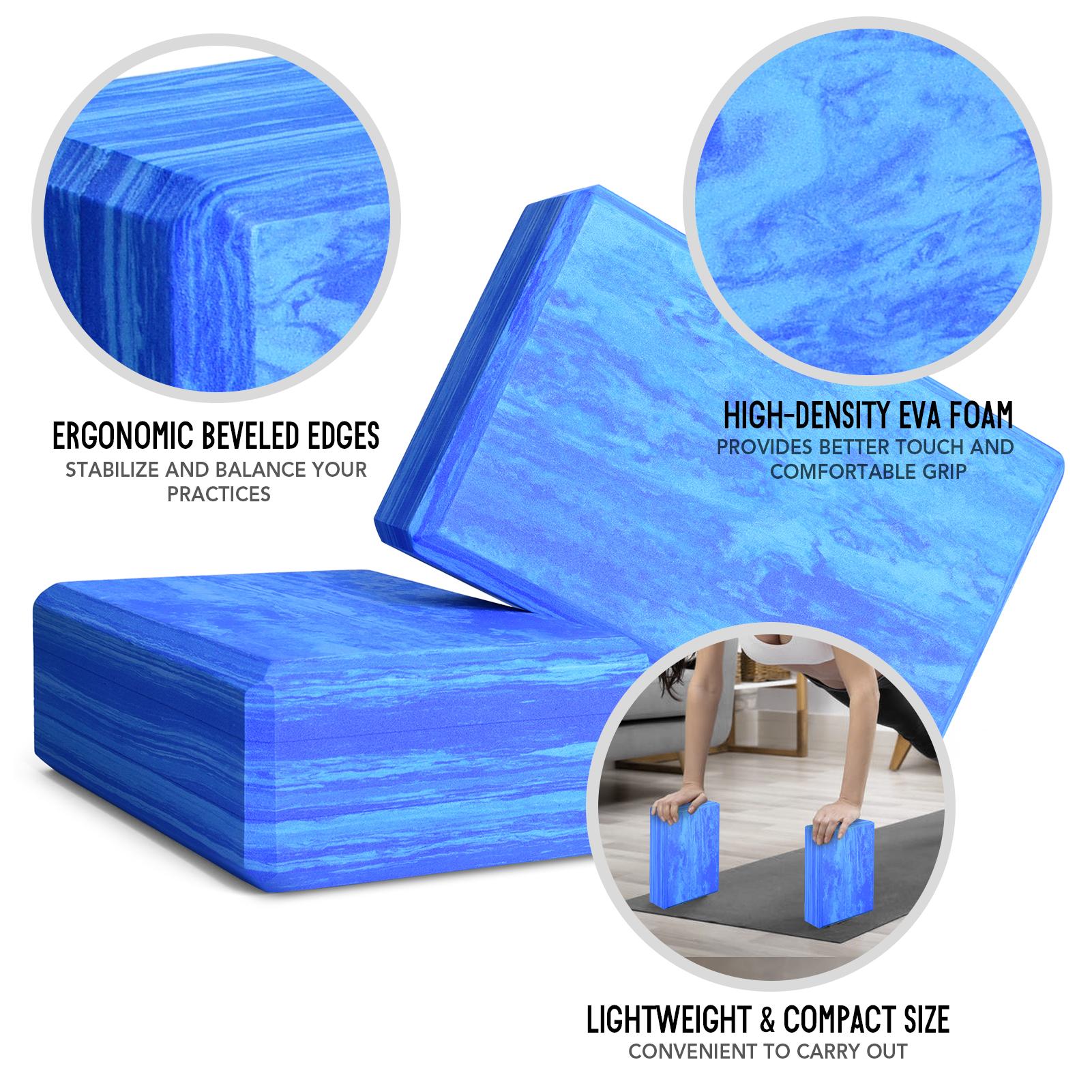 Set 2 Gạch Yoga Eva Kèm 1 Dây Dây Đeo Kéo Dài Cho Yoga Pilates Cải Thiện Sức Mạnh Hỗ Trợ Cân Bằng Và Tính Linh Hoạt