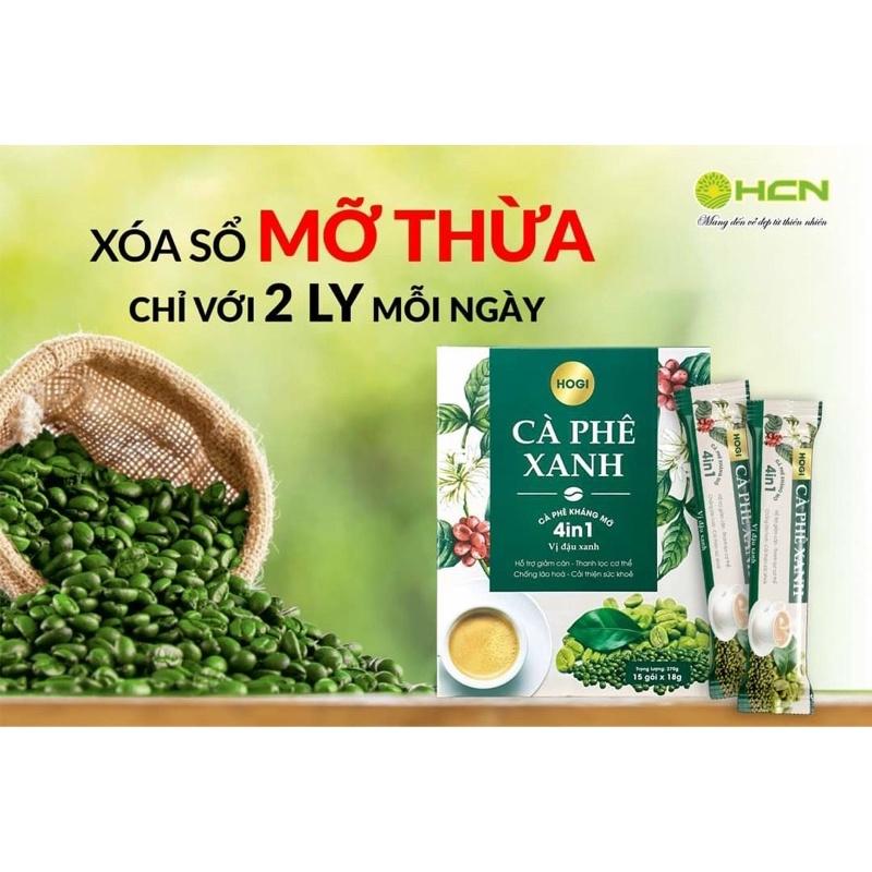 Cà phê xanh giảm cân hộp 15 gói mỗi gói 18gam