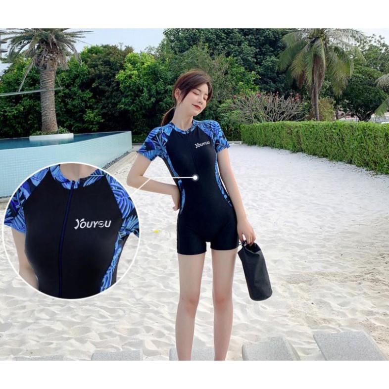 Áo bơi liền thân nữ phối màu trẻ trung hợp thời trang YouYou 19180