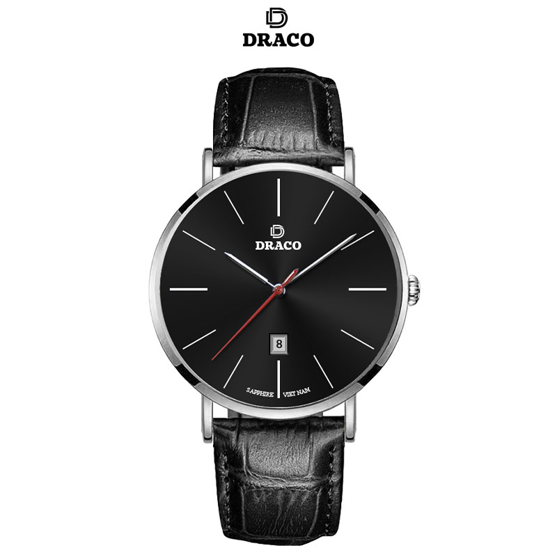 Đồng Hồ Nam DRACO D21-ST02 “Classic Boy” Đen Da Đen