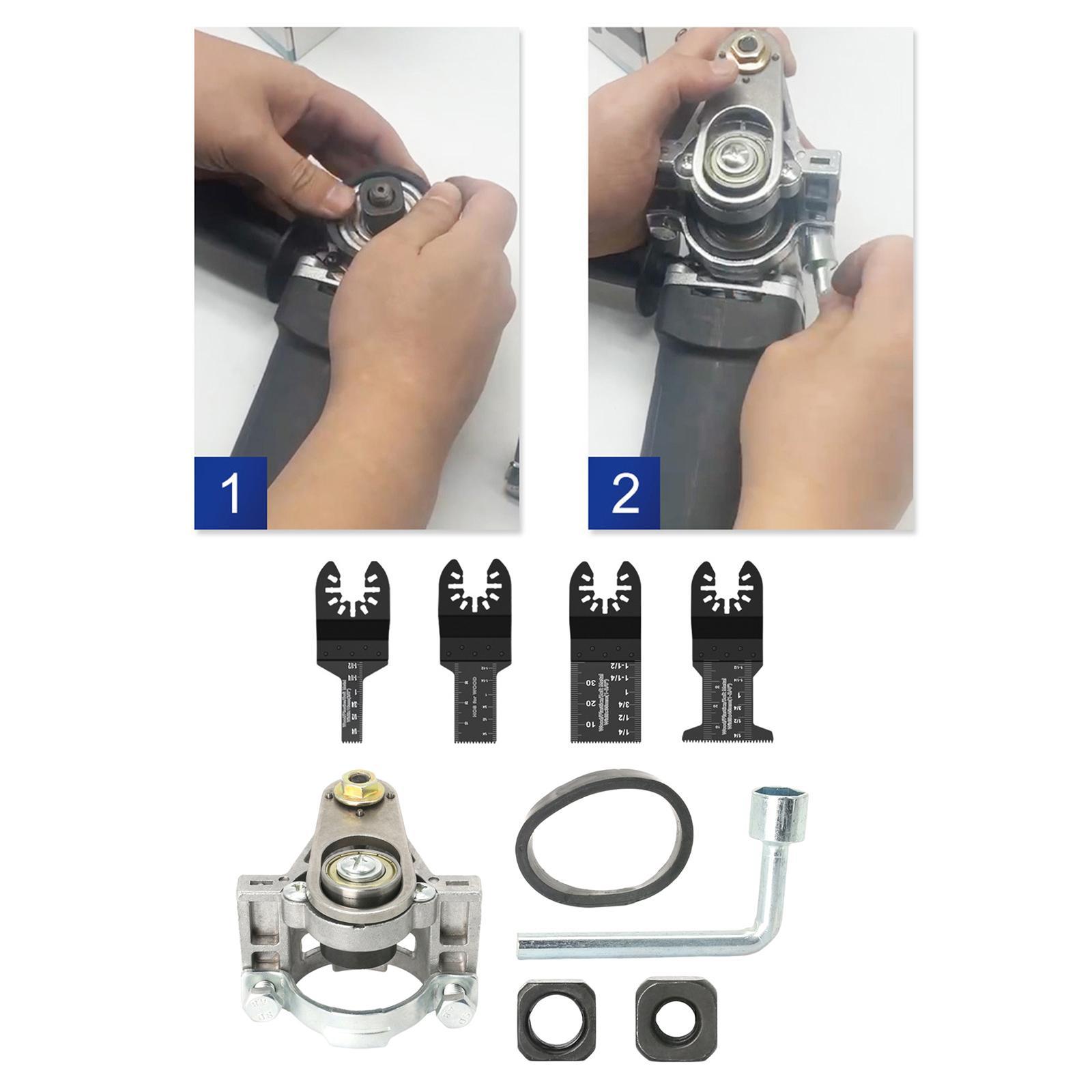 9x Angle Grinder Conversion Head Kits for Gypsum Wall Pruning Cement Mortar