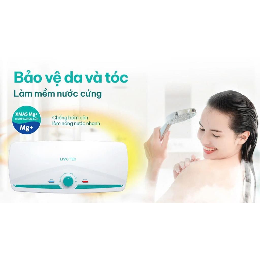 Bình nước nóng 20L Livotec LWH-ID20 5 cấp an toàn - Miễn phí vận chuyển toàn quốc - Bảo hành 24 tháng - Hàng Chính Hãng