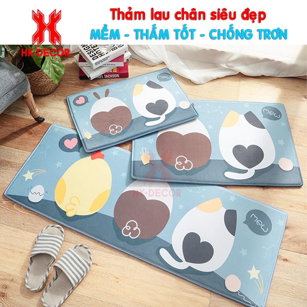 Thảm trang trí, trải sàn, bếp, nhà tắm, phòng khách, thảm lông hình con vật, chùi chân, lau chân, lót sàn nhà