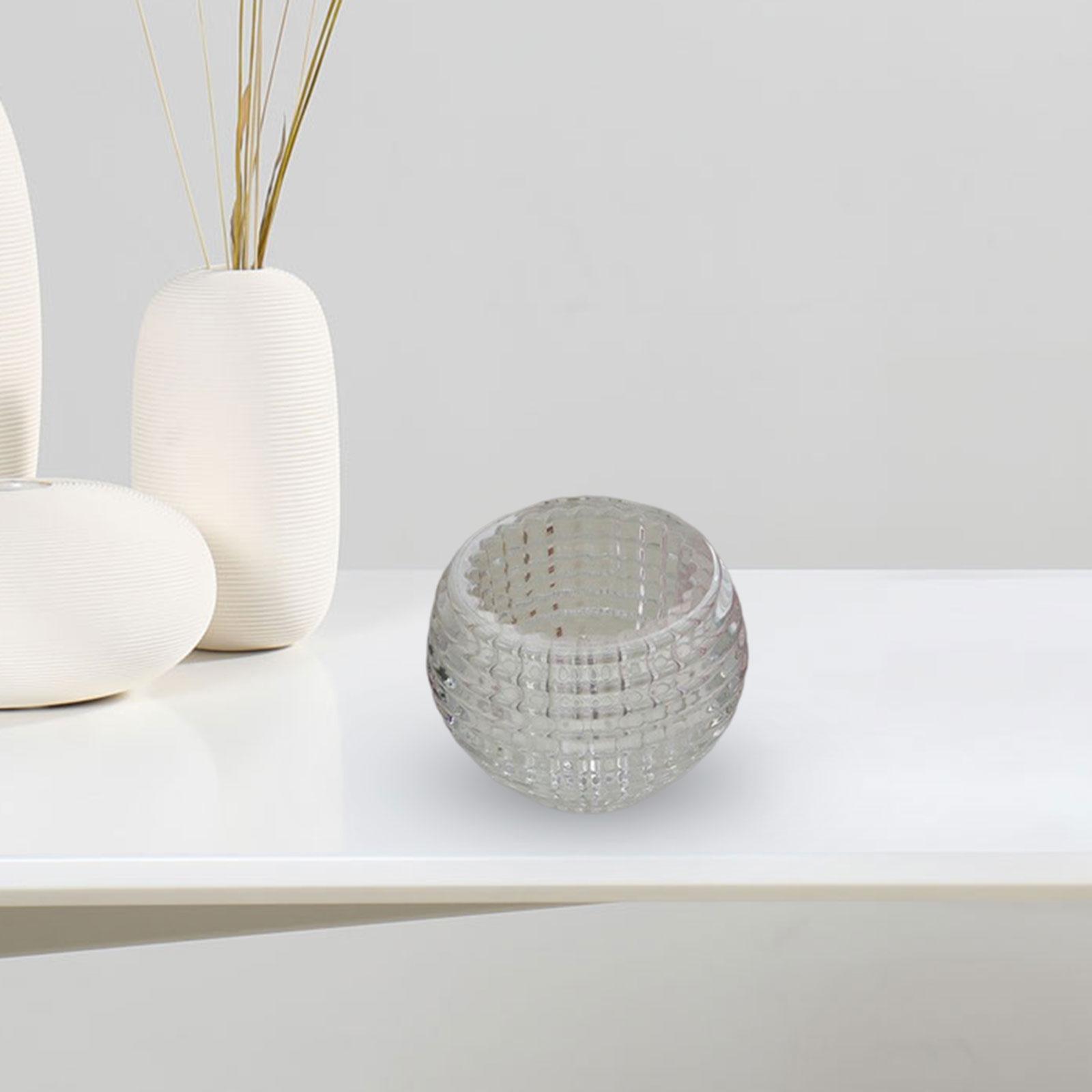 Modern Glass Candle Holder Candlestick Home Decorations Anniversary Gift