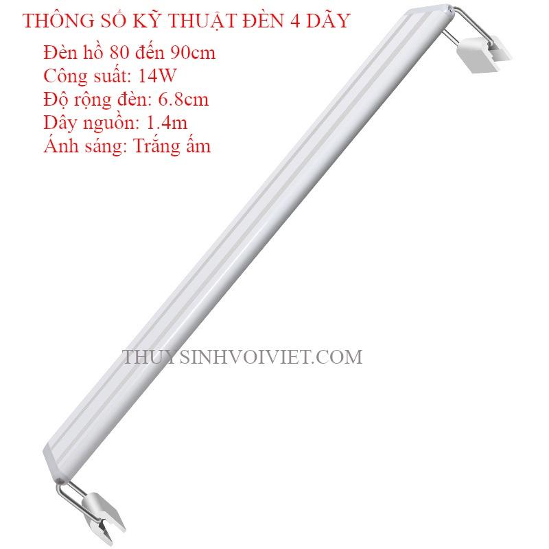 Đèn led 4 và 6 dãy ánh sáng trắng hoặc phối màu WRGB dành cho hồ thủy sinh, hồ cá cảnh, VUI LÒNG XEM KỸ MÔ TẢ