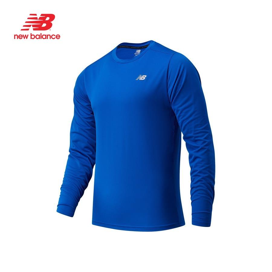 Áo thun tay dài thể thao nam New Balance APP RUNNING LONG SLEEVES T-SHIRT M TEAM ROYAL - MT11206TRY (form quốc tế)