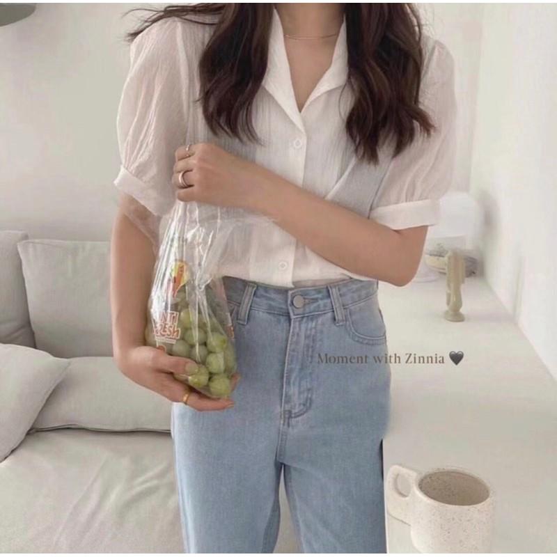 Áo pizama chất xốp hàng QC- sơ mi basic