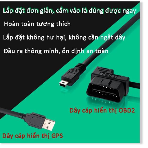 Thiết bị hiển thị tốc độ trên kính lái ô tô HUD FULL OPTION OBD2