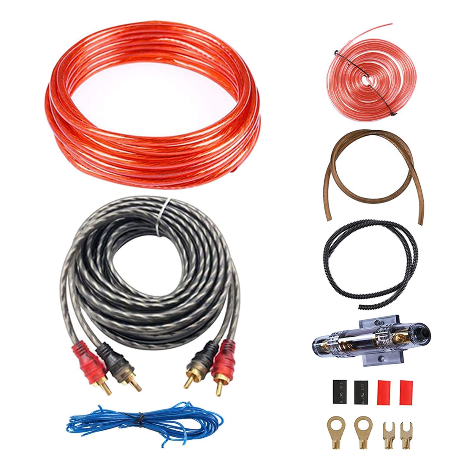 Car Audio Wire Wiring Kit  PVC Audio Cable Kit Power Cable