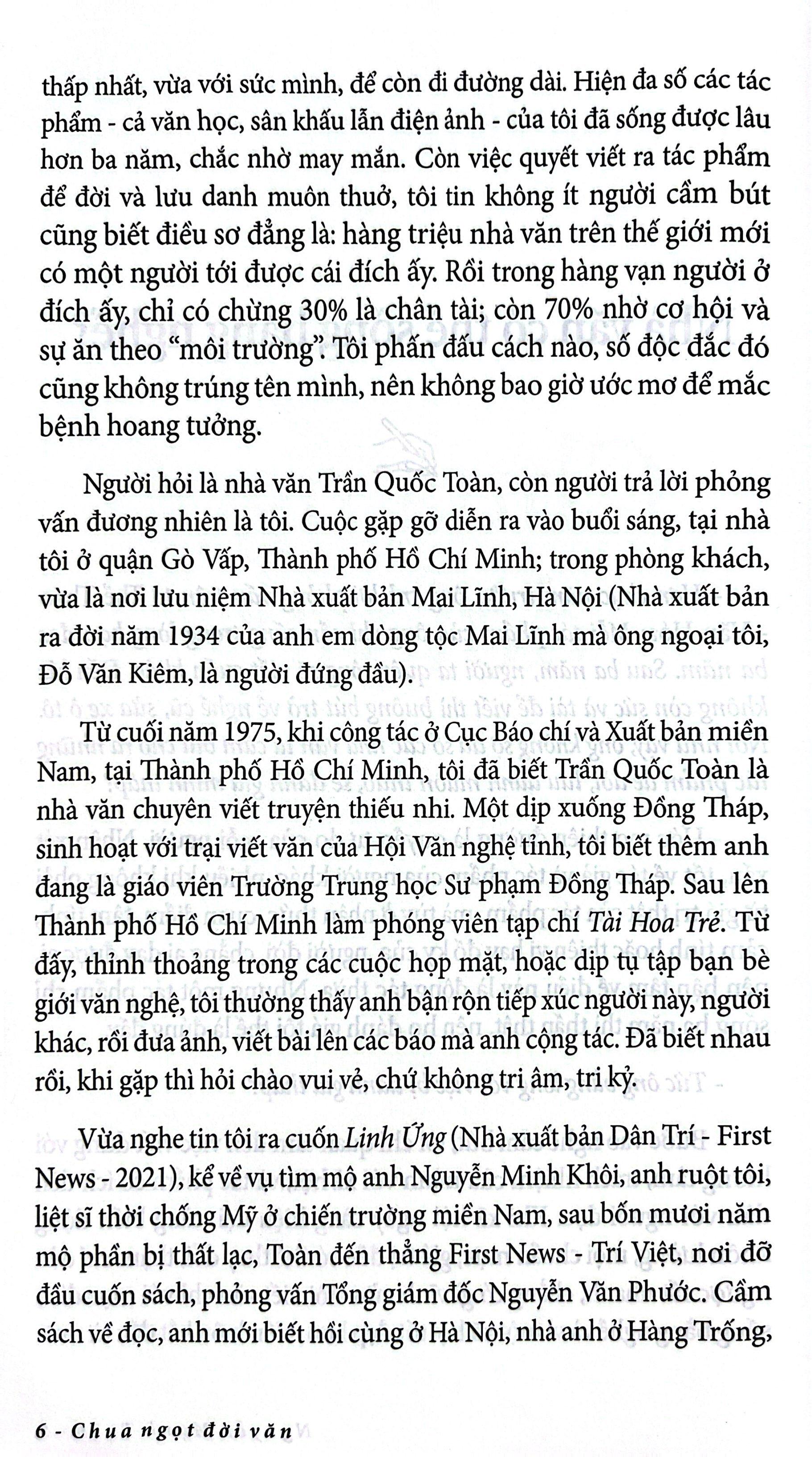 Sách - Chua Ngọt Đời Văn