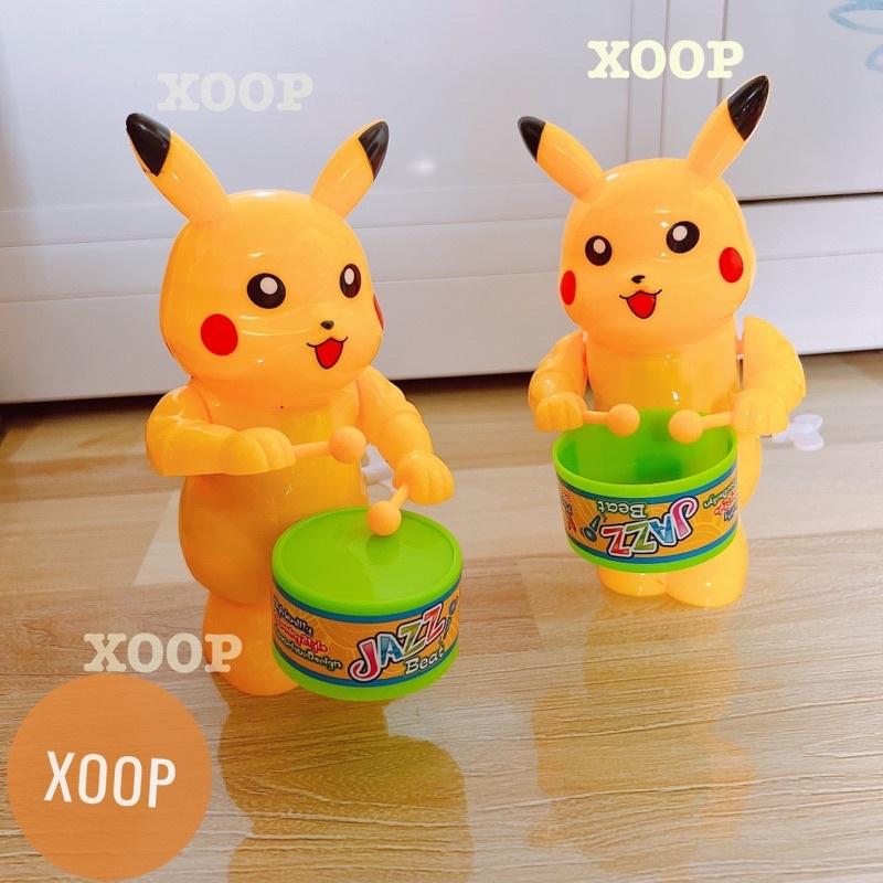 Đồ chơi ! Pikachu đánh trống vặn cót cho bé