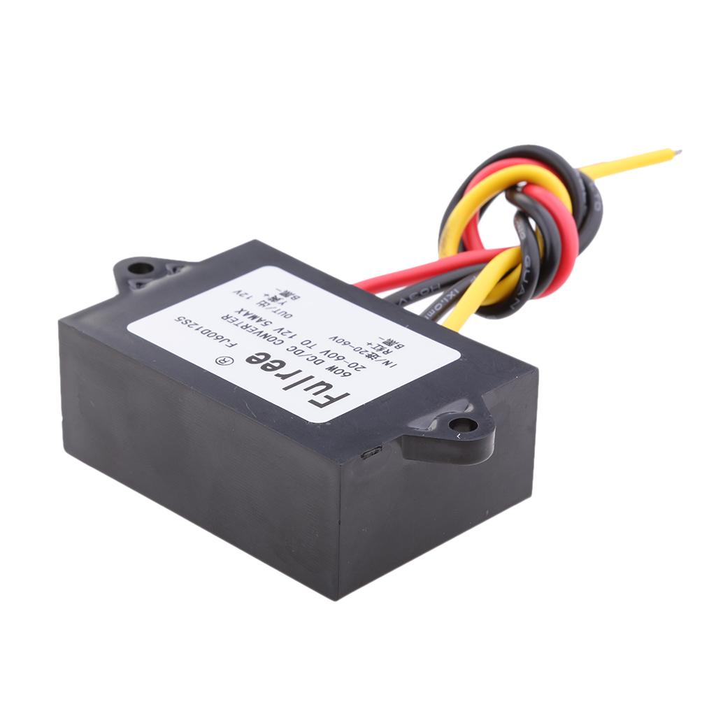 DC DC Step Down Converter Buck Module 20V-60V to 12V 5A 60W Output Power Adapter
