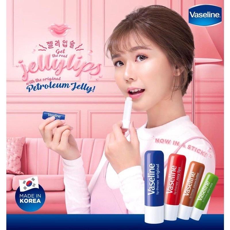 Son Dưỡng Vaseline Thỏi - Son Dưỡng Môi Vaseline Lip Therapy Dưỡng Ẩm 4.8g