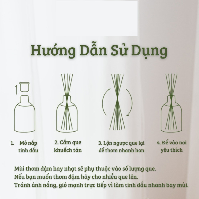 Tinh Dầu Thơm Phòng Que Gỗ Phát Sáng Ban Đêm, Lọ Khuếch Tán Xông Phòng, Khử Mùi Không Khí 100ml Chai Dẹt