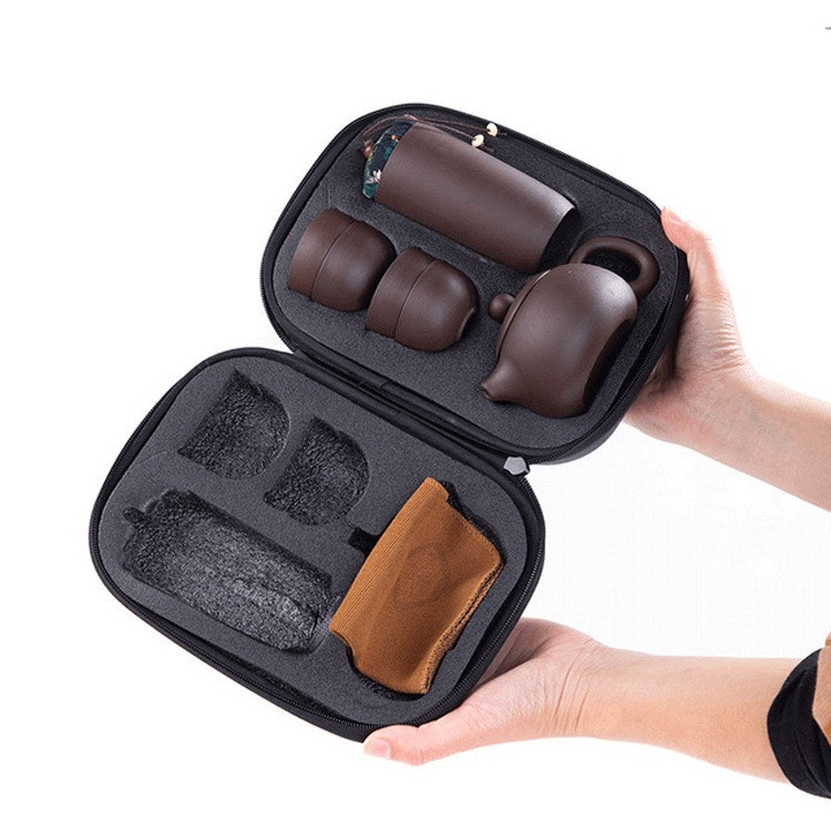 Bộ ấm chén pha trà tử sa có thể mang đi Du lịch, đi làm Vân Phương Shop - Hàng chính hãng