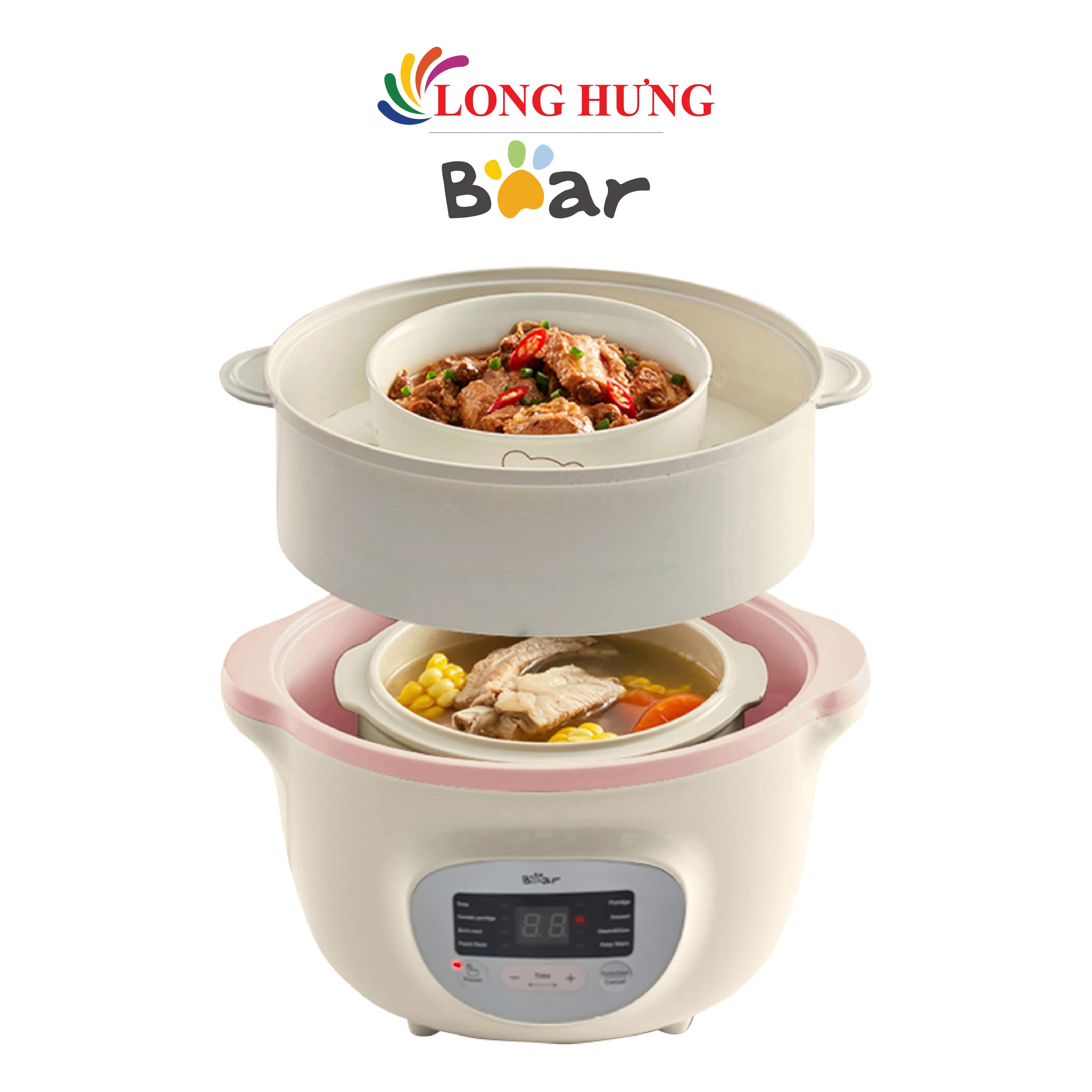 Nồi nấu chậm Bear 1.6 lít SUBE002 - Hàng chính hãng