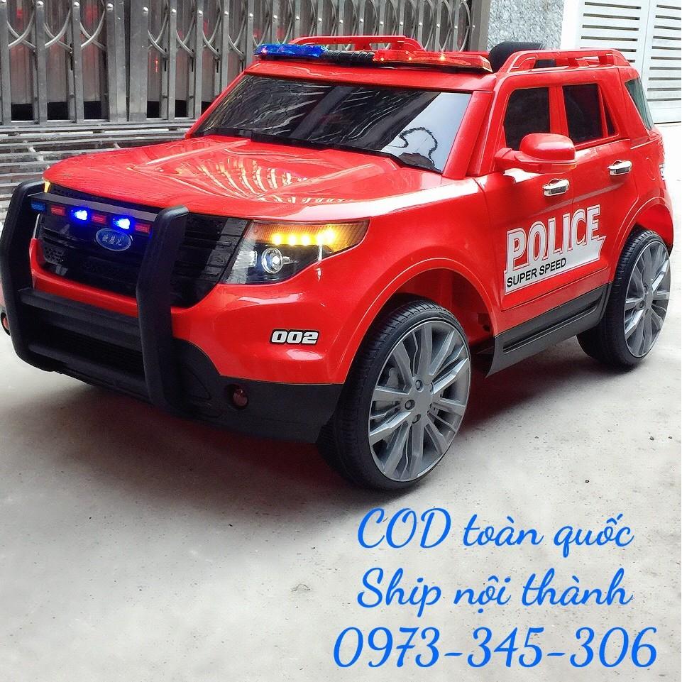 Ô tô điện trẻ em cảnh sát Model YH-811  đèn nháy cảnh sát siêu khủng - DH STORE