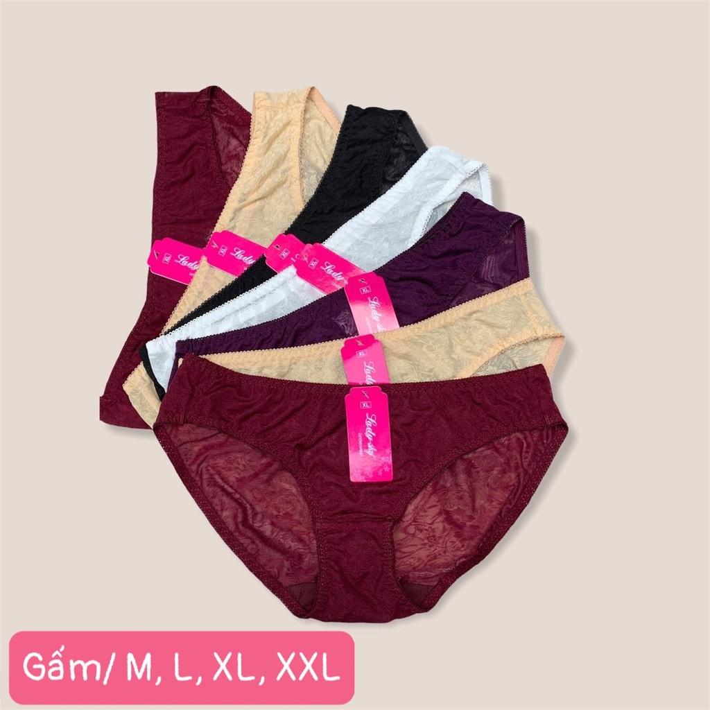 COMBO 10 QUẦN LÓT NỮ GẤM HOA CAO CẤP LADY 500