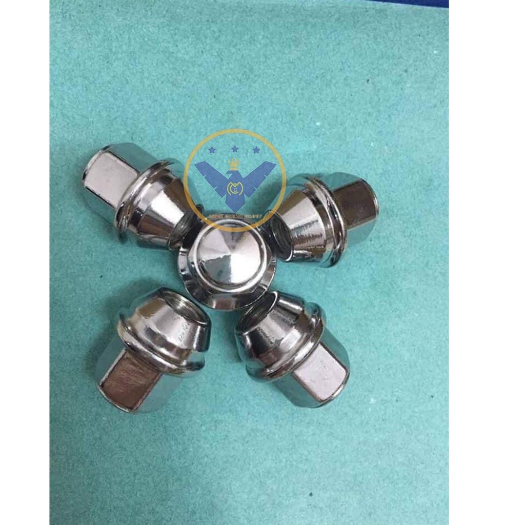 6 ốc đúc nguyên khối, ốc lazang bánh xe - size 19, bước ren 1.5