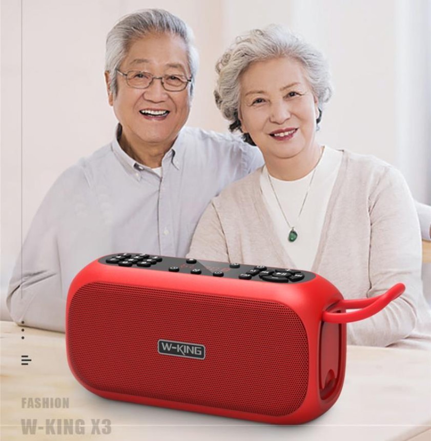 (Hàng chính hãng) Đài FM kiêm Loa xách tay Bluetooth W-King X3