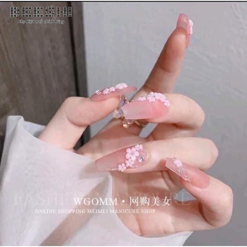 Sét hoa sứ beeshi shop nail phụ kiện trang trí móng