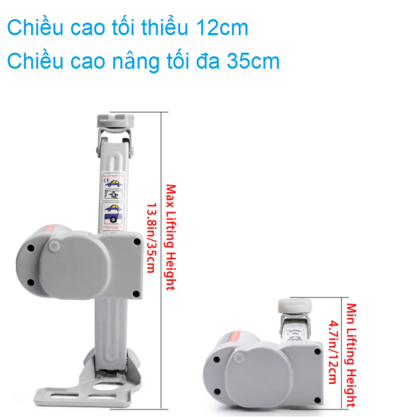 Bộ nâng kích gầm điện ô tô thương hiệu cao cấp ROGTZ TY-45EJ 5 tấn 12V - Công suất 150W - Trọng Lượng Bộ: 7.7Kg - Hàng Nhập Khẩu