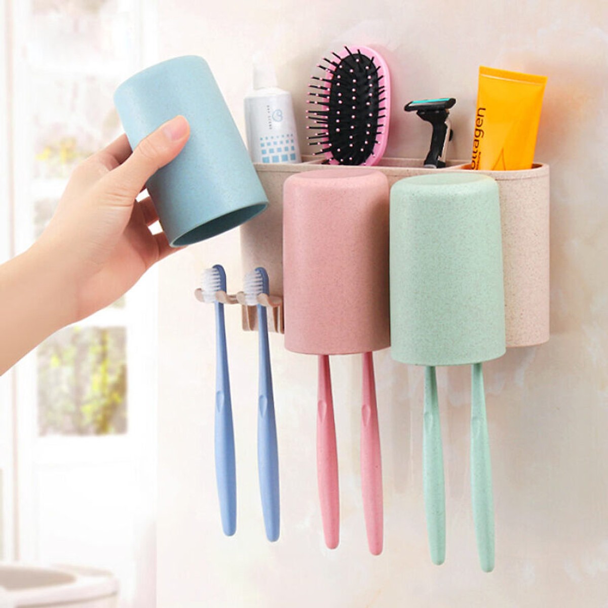 Kệ Giá Treo Và Ly Đánh Răng E1615