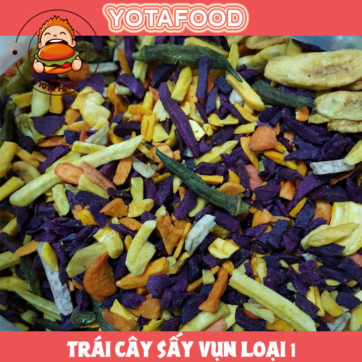 Trái Cây Sấy ( 500gr Thập Cẩm Sấy hàng vụn) | Đồ ăn vặt Nàng Khô