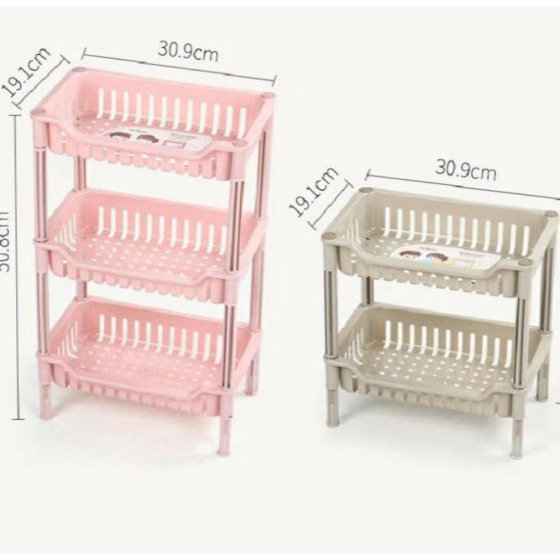 Kệ chữ nhật đựng gia vị nhựa 3 tầng, nhựa để đồ đa năng ,đựng gia vị trong tủ bếp,để đồ