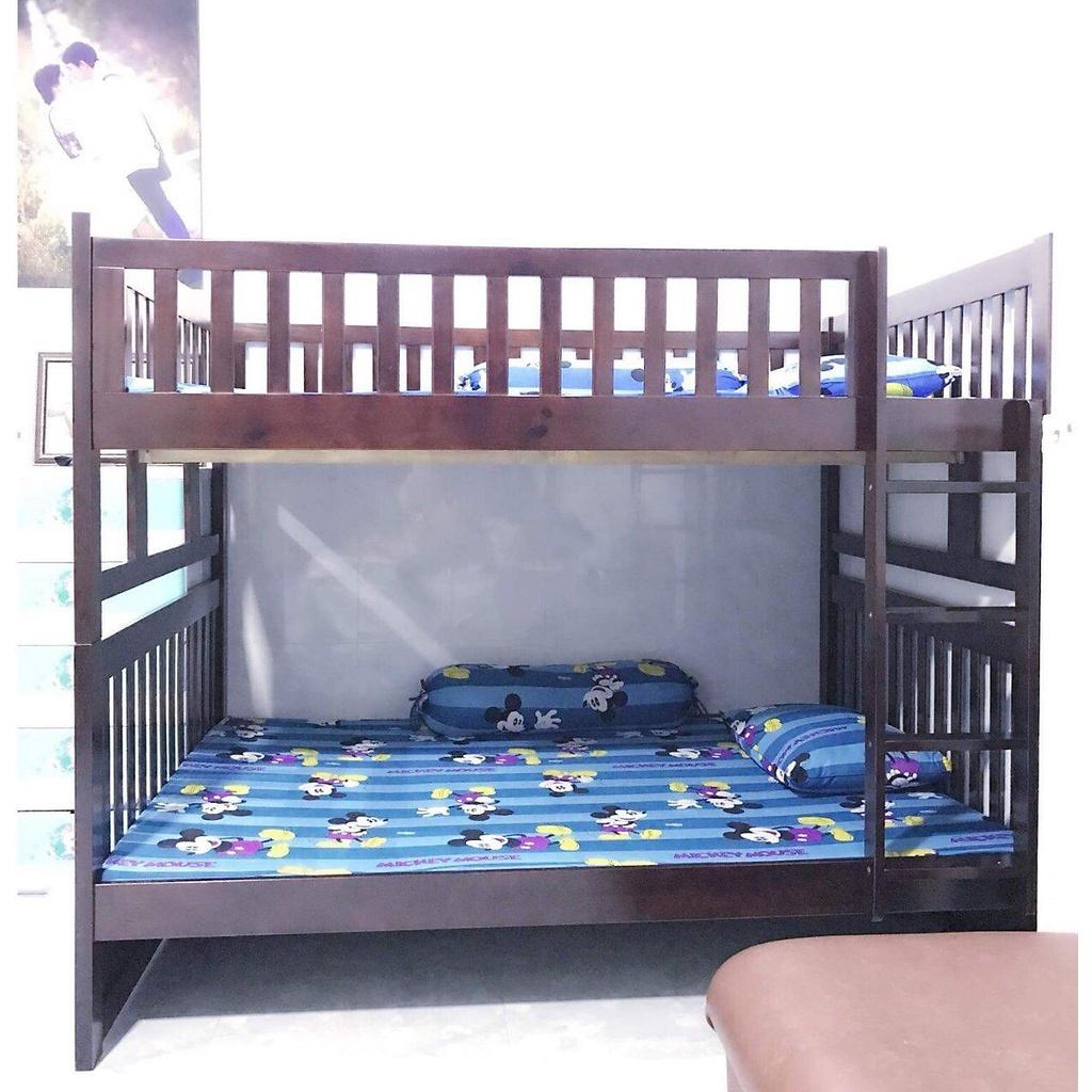 Giường Tầng BÌNH LONG Có Hộc Kéo (1m2) (Nâu)