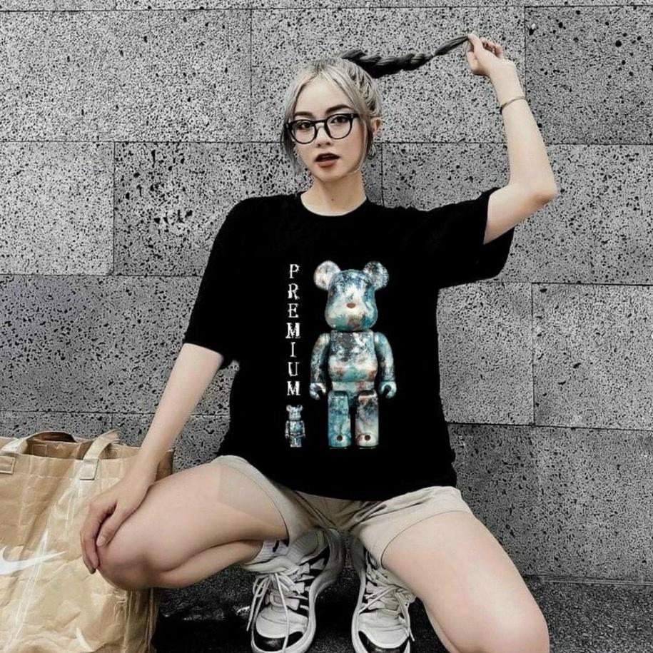 Áo thun tay lỡ HELES form rộng unisex oversize, áo phông nam nữ đẹp ulzzang GẤU PREMIUM H30