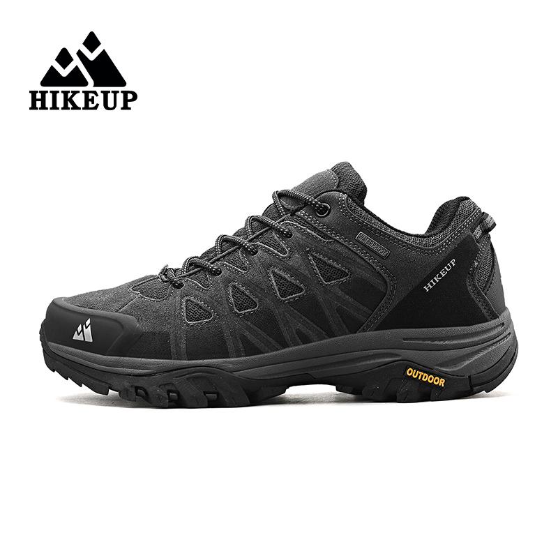 Giày đi bộ đường dài đi bộ đường dài cho nam giày trekking giày cắm trại giày cao đến mắt cá chân Color: Black Shoe Size: 44