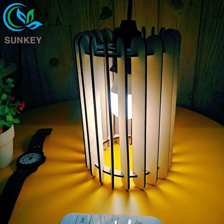 Đèn Trang Trí Gỗ Cột Trời - Đường Kính 13cm - Trang Trí Phù Hợp Với Mọi Không Gian Lớn Cần Trang Trí Nhiều