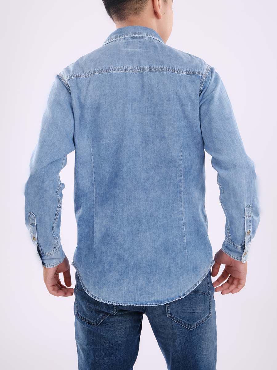 Áo sơ mi jeans nam dài tay MESSI MJB0102