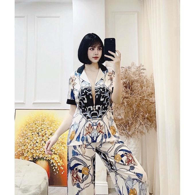 PYJAMA CỘC DÀI HOẠ TIẾT CLC 009 CAO CẤP
