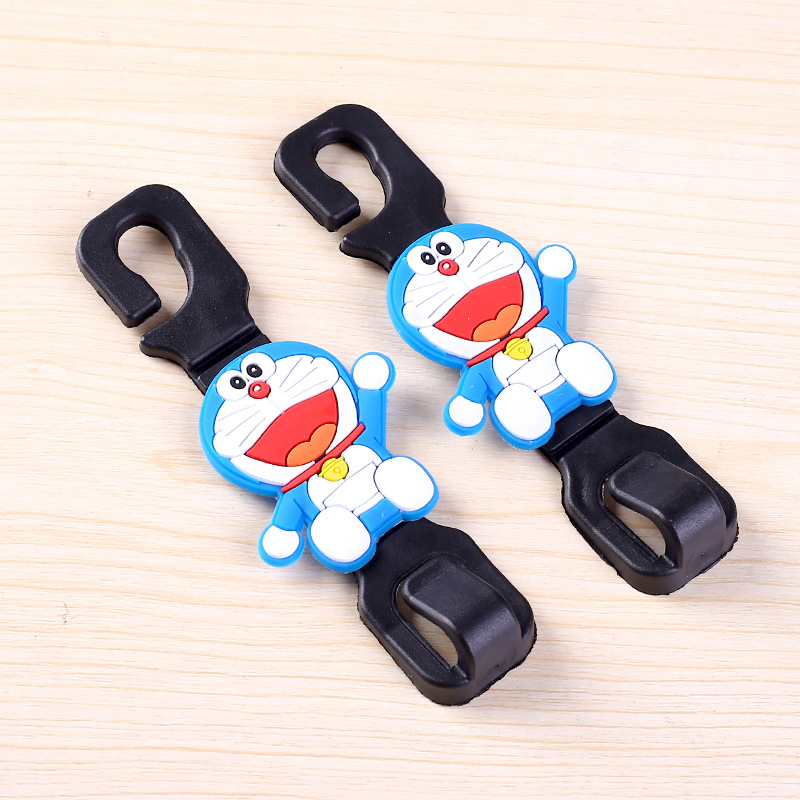 Combo 02 móc dẻo dễ thương treo đồ sau ghế ô tô-Giao ngẫu nhiên