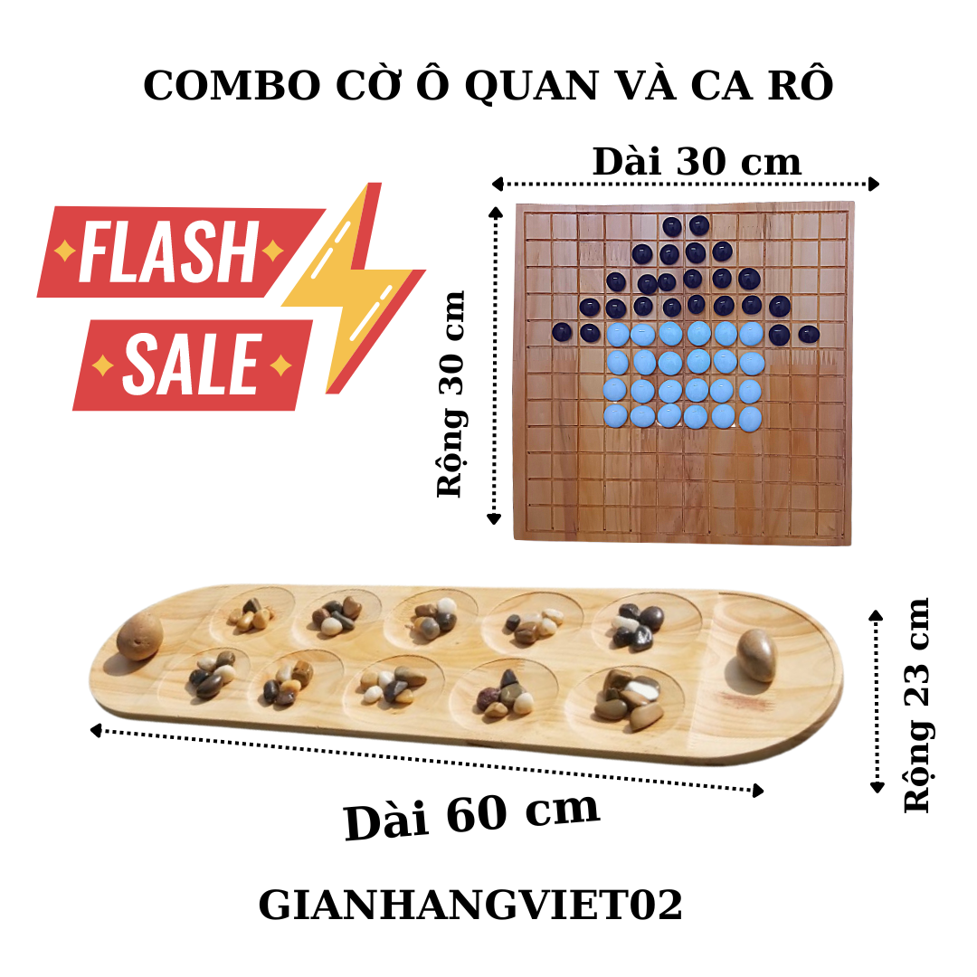 COMBO CỜ Ô QUAN VÀ CỜ CA RÔ