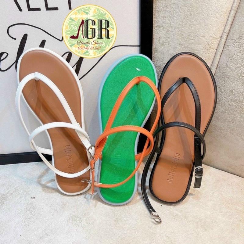 Sandal kẹp 3 dây lót viền phối màu da mềm siêu hot