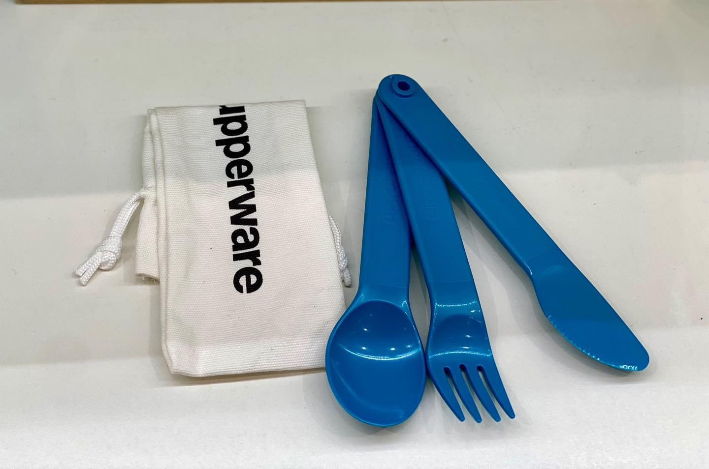 Bộ Dao Muỗng Nĩa Tupperware Cutlery Set 3 Kèm Túi