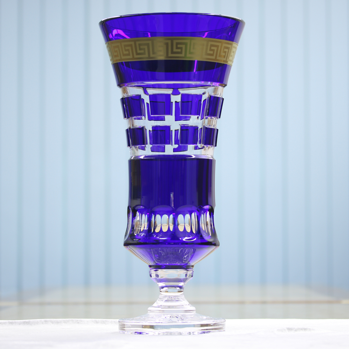 Bình Cắm hoa Pha lê Màu - Mạ vàng Apollo Arnstadt Cao 43cm