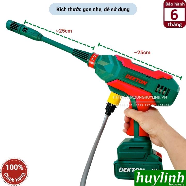 Máy xịt rửa xe dùng pin Dekton M21-SRX1401BL - Motor không chổi than