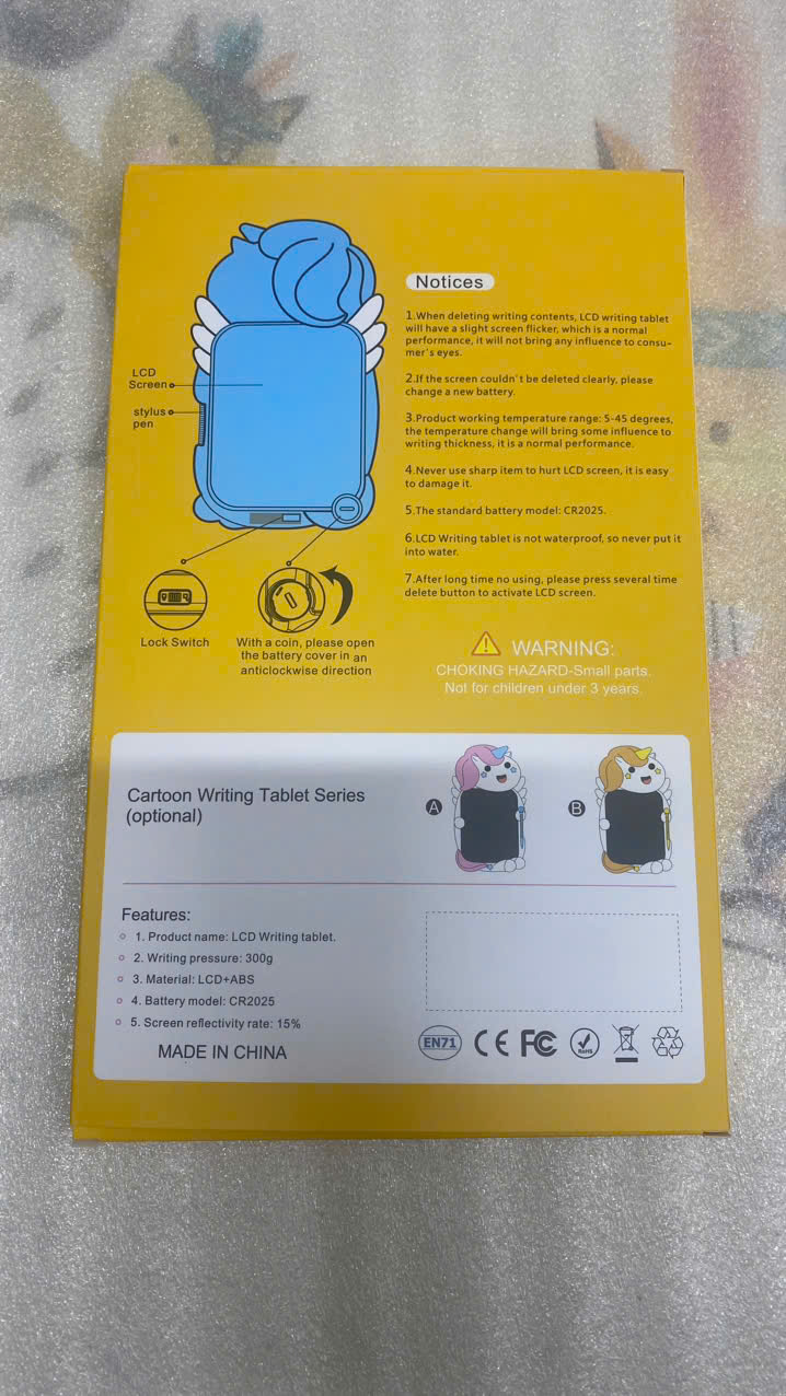 Bảng viết, bảng vẽ từ LCD - Hình kì lân